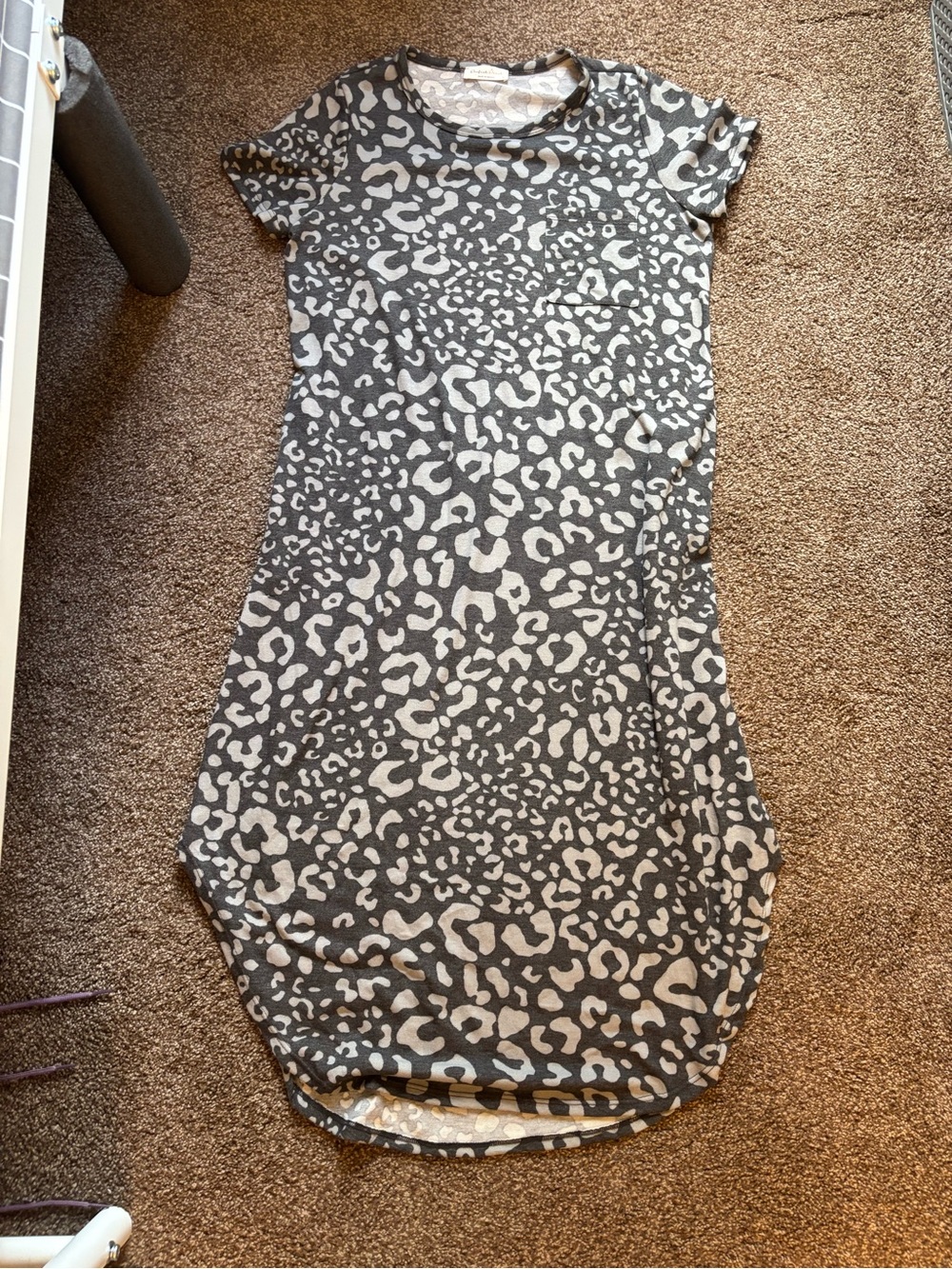 Women’s Perfect Peach Cheetah Print Maxi Dress